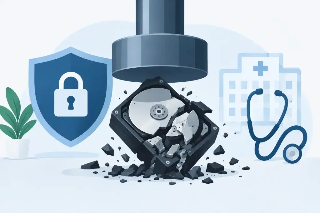 Does Crushing Meet HIPAA Rules for Hard Drives?