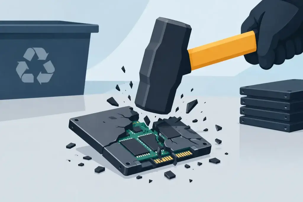 How to Destroy Solid State Drives on Site